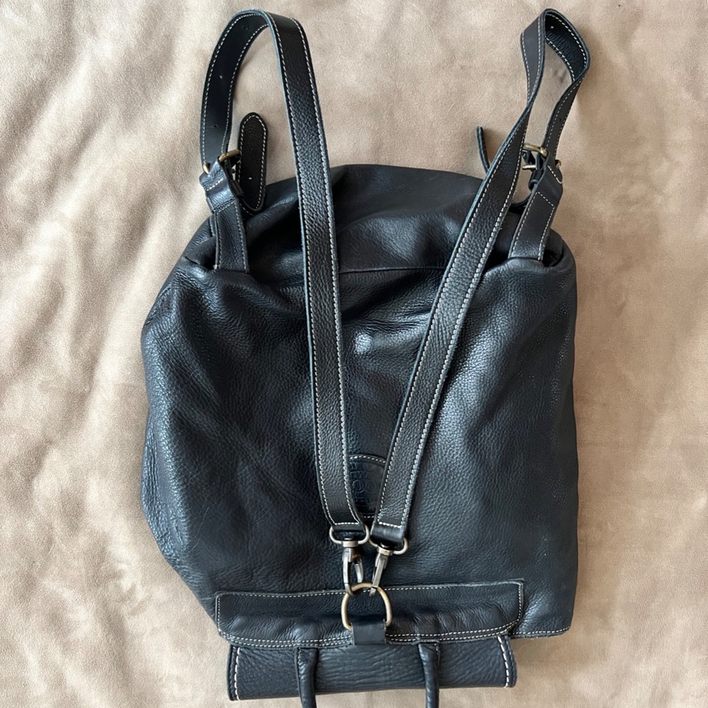 Roots Leather Drawstring Backpack - Picture 4 of 11